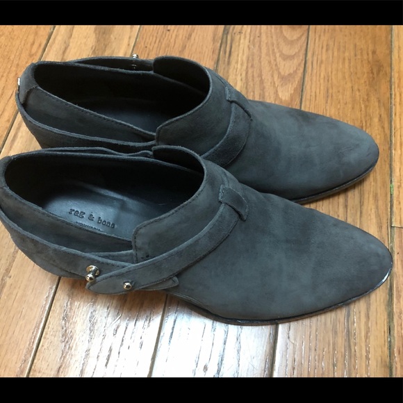 rag & bone Shoes - Rag and bone Suede Harley Booties/38/dark grey